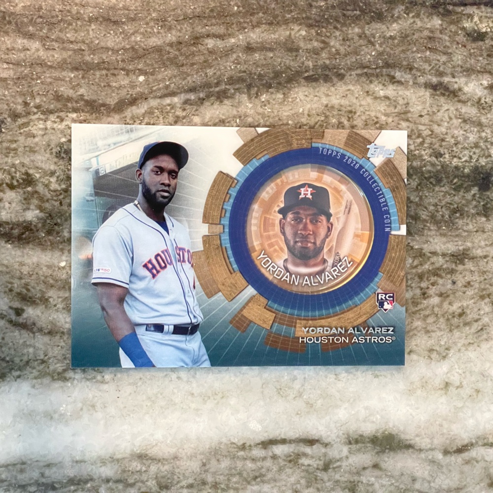 2020 Update Topps Baseball Coins Black /50 Yordan Alvarez #TBC-YA Rookie RC
